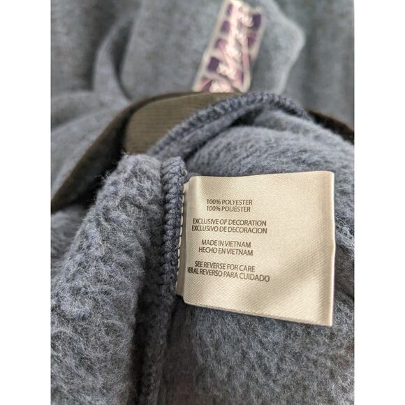 Eddie Bauer Fleece Sweater XXL Heather Navy Classic Fit High Neck 1/4 Zip Staple - Picture 8 of 12